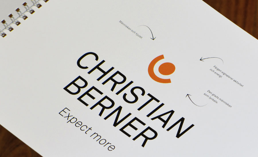 Christian Berner Utveckla Varumärket Och En Ny Visuell Identitet Varumärkes Arbete Varumärkesutveckling Manual