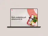 Bild från onlineversionen av ICA Gruppens Årsredovisning 2023 – producerad av Solberg