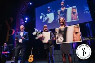 Representanter från Solberg på scen under Publishingpriset 2023