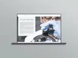 SKF Annual Report 2022 on a laptop