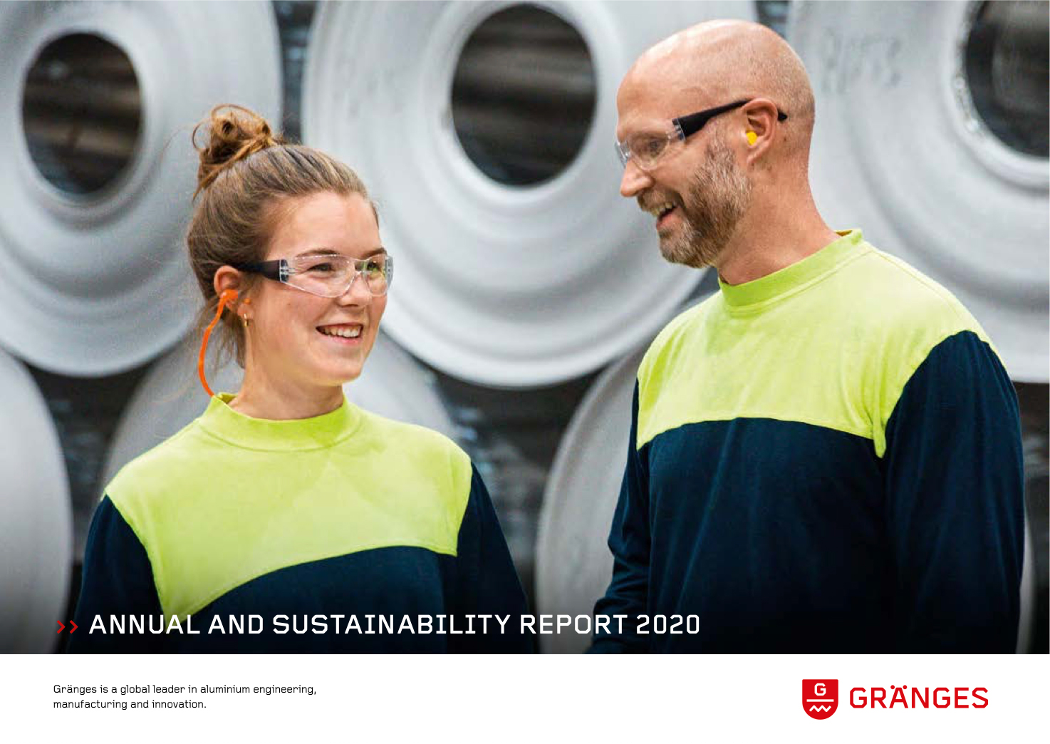 Omslag till Gränges årsredovisning och hållbarhetsredovisning 2020