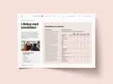 Uppslag från ICA Fastigheter Hållbarhetsredovisning 2023 – producerad av Solberg