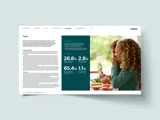 Spread from Axfood's annual and sustainability report 2023 - Produced by Solberg