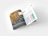 Spread from Volvo Group Annual Report 2021 – produced by Solberg