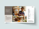 Uppslag från Axfoods års- och hållbarhetsredovisning 2023 – Producerad av Solberg 