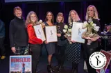 Representanter från Solberg tillsammans med andra vinnare som hamnar i Hall of Fame på Publishingpriset 2023