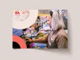 Omslaget från ICA Gruppens årsredovisning 2023 - producerat av Solberg