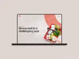 Image from the online version of ICA Gruppen Annual Report 2023 – produced by Solberg