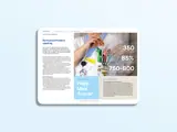 Spread from Barncancerfonden Annual Report 2022 - produced by Solberg